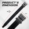 Yes4All Leather Weightlifting Belt - Premium 100% Genuine Leather Gym Belt for Heavy Lifting, Squats, Deadlifts, and More - Unisex Design view 2