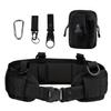 Yrhrol Tactical Battle Belt Set,Slim Airsoft Molle Belt with Metal Buckle for Shooting Hunting,War Belt Game Belts and Bags Safe Life Defense Belts,Molle Pouch Included(Black), Black, One Size view 1