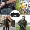 Yrhrol Tactical Battle Belt Set,Slim Airsoft Molle Belt with Metal Buckle for Shooting Hunting,War Belt Game Belts and Bags Safe Life Defense Belts,Molle Pouch Included(Black), Black, One Size view 2
