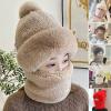 Women's Cycling Windproof Scarf Hat (US, Alpha, One Size, Light Brown) view 4