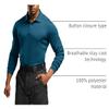 CQR Men's Polo Shirt, Long Sleeve Tactical Shirts, Outdoor UPF 50+ Pique Shirt, Dry Fit Lightweight Golf Shirts, Frost Essential Long Dark Teal, XX-Large view 4