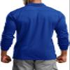 CQR Men's Polo Shirt, Long Sleeve Tactical Shirts, Outdoor UPF 50+ Pique Shirt, Dry Fit Lightweight Golf Shirts, Frost Essential Long Cobalt Blue, Medium view 2