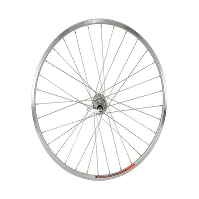 Lowrider Bike 700 Alloy Front 6/Bolt Disk Wheel 36 Spoke 14gSilver 3/8 Q.R/Axle Double Wall Silver.