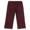 Hularka Kids Boys Gentleman Suit Pants Elastic Waistband Belt Loop Pants for Wedding Birthday Party Burgundy 2 Years view 3