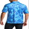 CQR Men's Polo Shirts, Tactical Short Sleeve Golf Performance Shirts, Lightweight Dry Fit UPF 50+ Pique, Frost Essential Reef, Medium view 3
