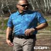 CQR Men's Polo Shirts, Tactical Short Sleeve Golf Performance Shirts, Lightweight Dry Fit UPF 50+ Pique, Frost Essential Reef, Medium view 4