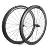 catazer Carbon Gravel Wheels 700C Road Disc Brake Wheelset 45x28mm Clincher Tubeless Ready Ratchet hub XDR Thru Axle 12x100mm 12x142mm Center Lock view 1