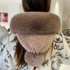 Women's Cycling Windproof Scarf Hat (US, Alpha, One Size, Dark Brown) view 4