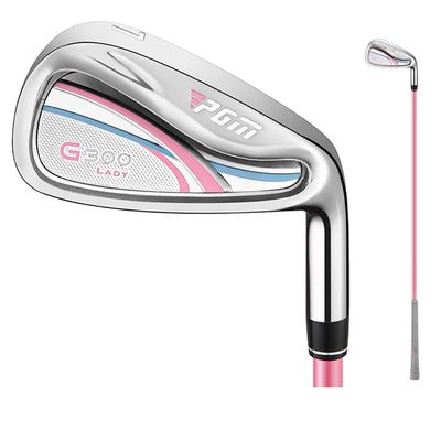 Golf Club Iron Women #7 Golf Irons with Steel or Carbon Shaft Female Golf Clubs (Pink Carbon Rod)
