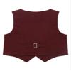 RUNQHUI Kids Boys' V-Neck Suit Vest Gentleman Formal Outfit Tuxedo Waistcoat Pants Clothing Set Burgundy 10 Years view 2