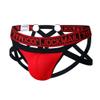 JOCKMAIL Mesh Breathable Jockstrap Athletic Supporters for Men Jock Strap Male Underwear Red view 3