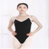 Dance Elite Camisole Leotard For Women - Kailey - Womens Dance Leotard With High Leg And V-Neck (Black/White, LA) view 2