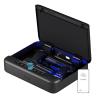 PINEWORLD Gun Safe, Biometric Gun Safes For Handgun, Pistol Safe With Fingerprint or Keypad, 4-Quick Access Unlock Gun Case for Firearm, Gun Lock Box For Nightstand Beside with APP Normal Size view 1
