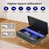 PINEWORLD Gun Safe, Biometric Gun Safes For Handgun, Pistol Safe With Fingerprint or Keypad, 4-Quick Access Unlock Gun Case for Firearm, Gun Lock Box For Nightstand Beside with APP Normal Size view 4