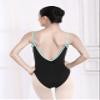 Dance Elite Camisole Leotard For Women - Kailey - Womens Dance Leotard With High Leg And V-Neck (Black/Green, XSA) view 3