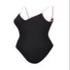 Dance Elite Camisole Leotard For Women - Kailey - Womens Dance Leotard With High Leg And V-Neck (Black/Pink, XLA) view 1