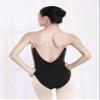 Dance Elite Camisole Leotard For Women - Kailey - Womens Dance Leotard With High Leg And V-Neck (Black/Pink, XLA) view 3