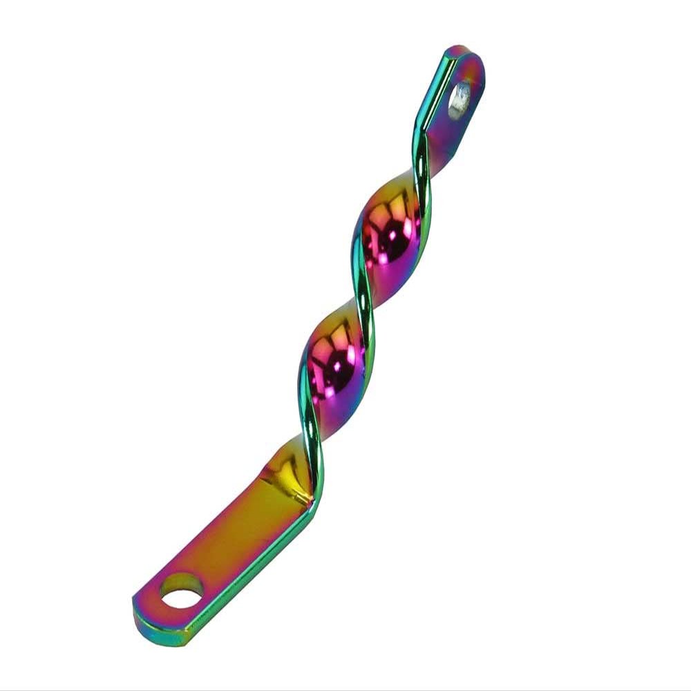 Lowrider Bike Twisted Light Bracket Oil Slick.