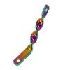 Lowrider Bike Twisted Light Bracket Oil Slick. view 1