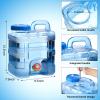 Perthlin 2 Pcs 2.6 Gallon Camping Water Container with Spigot, Portable Water Storage Tank Jug Thick Leakproof Liquid Dispenser Carrier for Vehicle, Hiking, Picnic, Outdoor, Emergency, Hurricane view 2