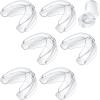 TOODOO 6 Pieces Braces Mouth Guard Kids Sports Mouth Guard for Kids Double Football Youth Mouthguards for Boxing Football Hockey Karate Basketball (Transparent) view 1