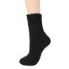 Zando Cozy Warm Winter Socks for Women Soft Slouch Fuzzy Socks Thick Comfy Fleece Socks for Girls Womens Wool Boot Socks Thanksgiving Socks Fall Long Socks C Black One Size view 1