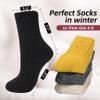 Zando Cozy Warm Winter Socks for Women Soft Slouch Fuzzy Socks Thick Comfy Fleece Socks for Girls Womens Wool Boot Socks Thanksgiving Socks Fall Long Socks C Black One Size view 4