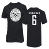 FLAURA Denmark Soccer #6 Christensen World Football Fans Adult and Youth T-Shirt (Black, 5X-Large) view 1