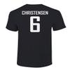 FLAURA Denmark Soccer #6 Christensen World Football Fans Adult and Youth T-Shirt (Black, 5X-Large) view 3