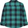 Cromoncent Men's Casual Plaid Flannel Long Sleeve Button Down Shirts, Teal Navy, 4X-Large view 3