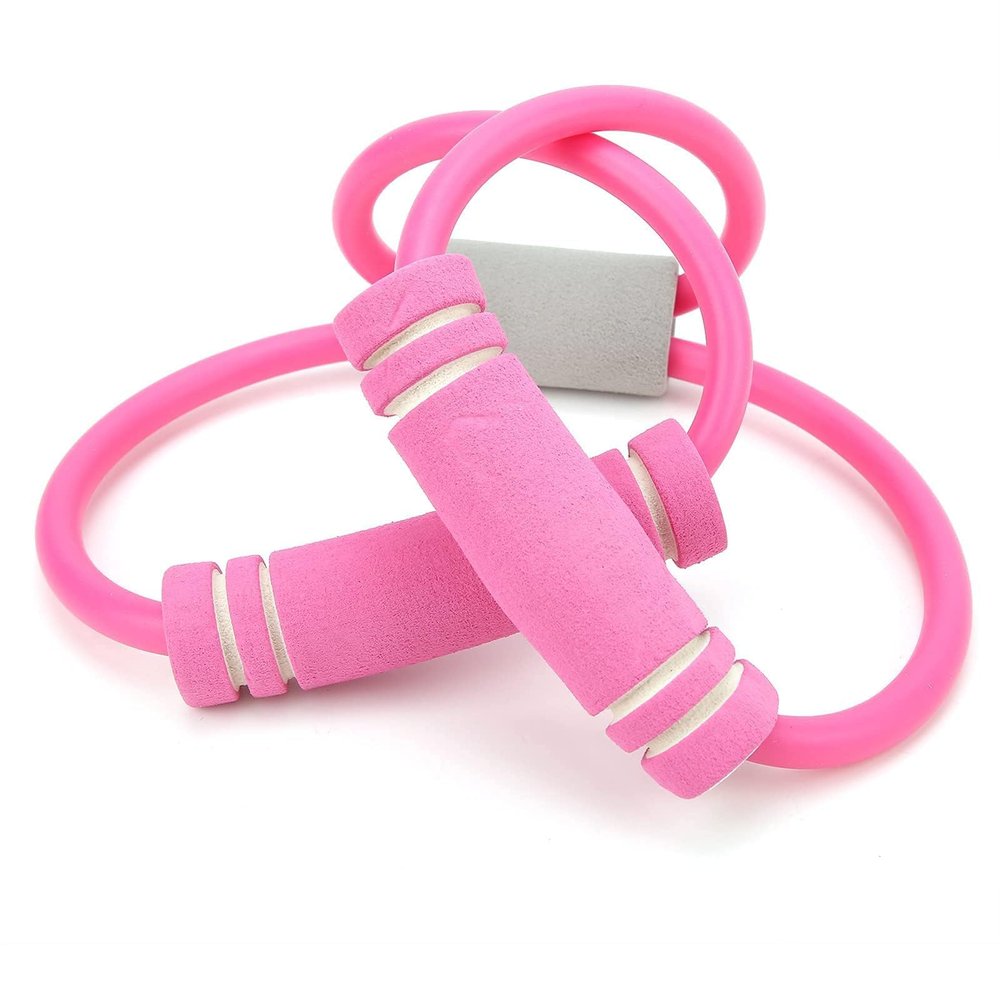 Figure 8 Resistance Band, Resistance Bands Elastic Band with Handles 8 Shaped Resistance Bands for Arms, Chest Expander, Yoga Gym Fitness Pulling Rope Exercise Bands for Back