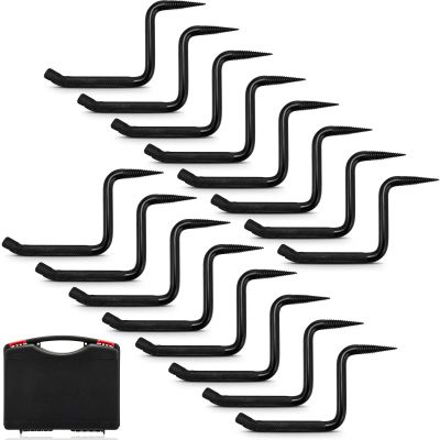 Amylove 16 Pcs 4 Inch Screw in Tree Steps for Hunting with Slip Bow Hunting Accessories Resistant Knurling Pattern for Tree Climbing, Self Tapping Screw Mount, Hold 705 Lbs