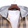 Striped Shirt for Men Vintage Button Up Long Sleeve Casual Dress Shirts Regular Fit Big and Tall Retro Cotton T-Shirts D-Khaki view 4