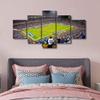 5 Panels American Tennessee Decor Wall Art Nissan Stadium Sports Canvas Printing Posters Picture Modern Artwork for Boys Bedroom Living Room Decorations Stretched and Framed Ready to Hang (60"Wx32"H) view 3