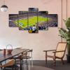 5 Panels American Tennessee Decor Wall Art Nissan Stadium Sports Canvas Printing Posters Picture Modern Artwork for Boys Bedroom Living Room Decorations Stretched and Framed Ready to Hang (60"Wx32"H) view 4