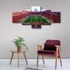 American Decor GEHA Field at Arrowhead Stadium Pictures Paintings 5 Panel Canvas Wall Art Chiefs American Soccer Pictures Artwork Home Decor for Living Room Giclee Framed Ready to Hang (50"Wx24"H) view 4