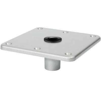 TEPU Boat Seat Base 7" x 7" Aluminum Alloy Material 3/4" Pin Post Socket, Heavy Duty Boat Seat Pedestals, Corrosion Resistant, Suitable for jon boats, canoes, bass boats and most other boat seat Mount