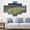 5 Panels Wall Art for Living Room Husky Stadium Paintings on Canvas American Soccer Pictures Giclee Artwork Canvas Wall Art Home Wall Decor Posters Wooden Framed Stretched Ready to Hang (60" Wx40 H) view 3
