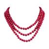 1920s Long Pearl Necklace Faux Pearls Necklace Imitation Beaded Long Pearls Necklace 1920s Gatsby Costume Jewelry-red view 1