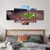 California, US Decor Wall Art American Soccer Team Canvas Printing 5 Piece Posters Stadium Picture Modern Artwork for Boys Bedroom Living Room Decorations Stretched and Framed Ready to Hang(60"Wx32"H) view 3