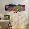 California, US Decor Wall Art American Soccer Team Canvas Printing 5 Piece Posters Stadium Picture Modern Artwork for Boys Bedroom Living Room Decorations Stretched and Framed Ready to Hang(60"Wx32"H) view 4