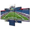 American Sports Wall Decor Gillette Stadium 5 Pieces Canvas Wall Art Football/Soccer Stadium Pictures for Living Room Decor Sports Game Paintings Prints Poster Artwork Framed Ready to Hang (50"Wx24"H) view 1