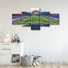 American Sports Wall Decor Gillette Stadium 5 Pieces Canvas Wall Art Football/Soccer Stadium Pictures for Living Room Decor Sports Game Paintings Prints Poster Artwork Framed Ready to Hang (50"Wx24"H) view 4