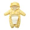 Baby Girl Winter Snowsuit Boys Girls Jumpsuit Outwear Snowsuit Padded Jacket Warm Romper Coat (Yellow, 12-18 Months) view 1