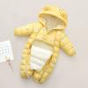 Baby Girl Winter Snowsuit Boys Girls Jumpsuit Outwear Snowsuit Padded Jacket Warm Romper Coat (Yellow, 12-18 Months) view 2