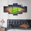 5 Piece American Football Decor Wall Art Cleveland First Energy Stadium Canvas Painting Sports Posters Picture Modern Artwork for Bedroom Living Room Decor Stretched Framed Ready to Hang (60"Wx32"H) view 2