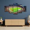 5 Piece American Football Decor Wall Art Cleveland First Energy Stadium Canvas Painting Sports Posters Picture Modern Artwork for Bedroom Living Room Decor Stretched Framed Ready to Hang (60"Wx32"H) view 4