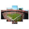 American Decor Wall Art Dolphins Sports Soccer Stadium 5 Pcs Canvas Printing Posters Picture Florida, US Artwork for Boys Bedroom Living Room Decorations Stretched and Framed Ready to Hang (60"Wx32"H) view 1