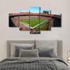 American Decor Wall Art Dolphins Sports Soccer Stadium 5 Pcs Canvas Printing Posters Picture Florida, US Artwork for Boys Bedroom Living Room Decorations Stretched and Framed Ready to Hang (60"Wx32"H) view 3