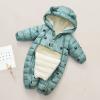 Baby Girl Winter Snowsuit Boys Girls Jumpsuit Outwear Snowsuit Padded Jacket Warm Romper Coat 0-18 (Green, 0-3 Months) view 2